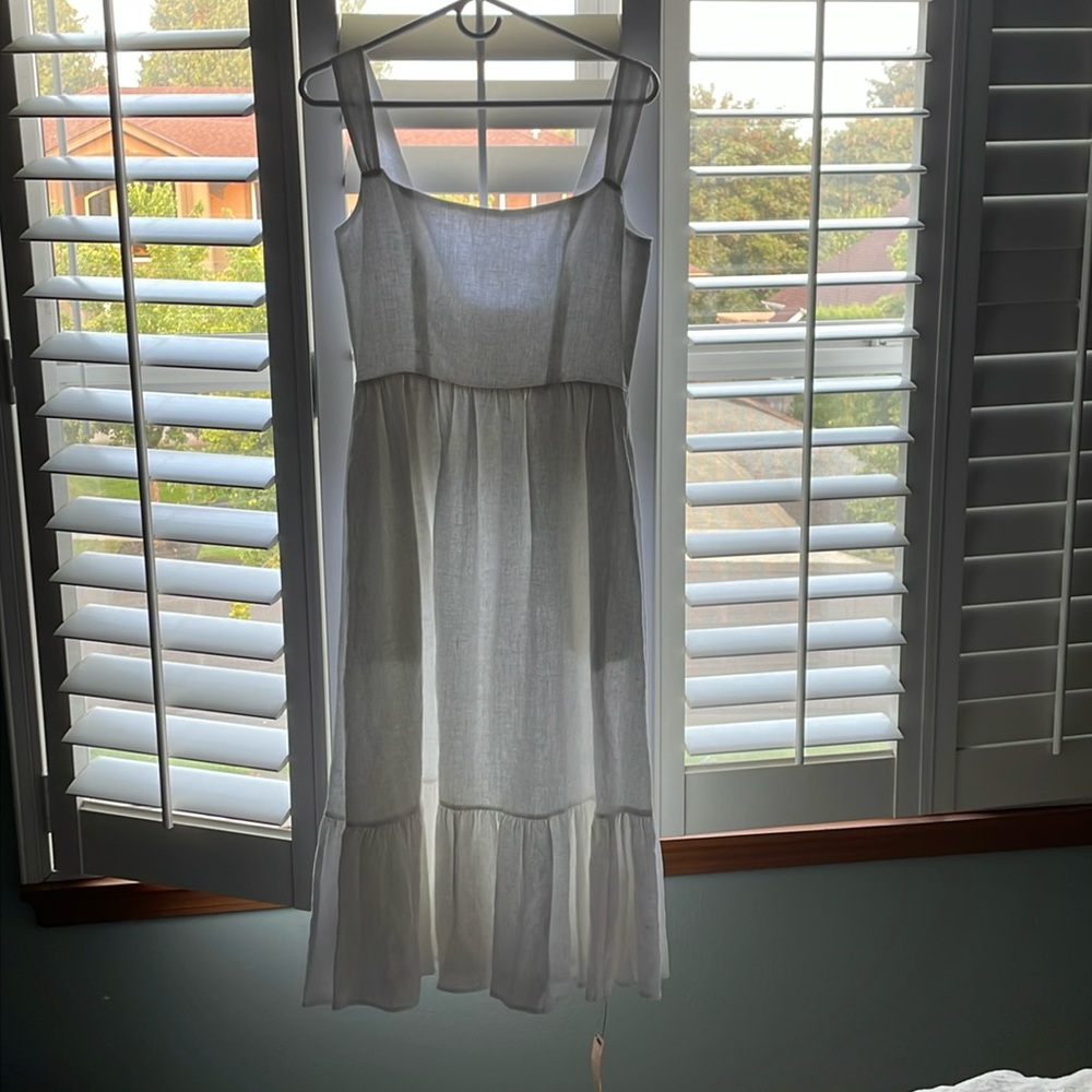 REFORMATION Bucatini Dress, Size 4, White, NWT with defects